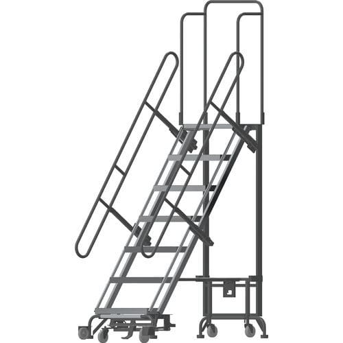 Escalera plegable - HY-LA-073212P-F - BALLYMORE - de aluminio / de acero / móvil