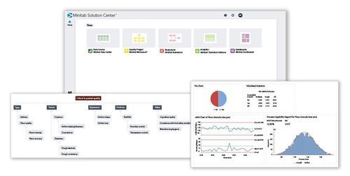 Plataforma Cloud de gestión de datos - Minitab Solution Center - MINITAB Ltd - en tiempo real