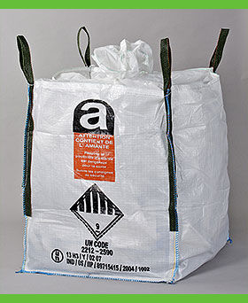 Big bag de amianto - Baobag - con liner de polietileno / de doble pared