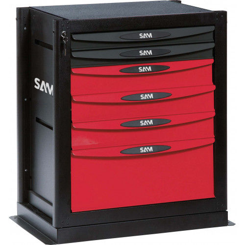 Armario de almacenamiento - SERVI-B6 - SAM OUTILLAGE - benchtop / con 6 cajones / de metal