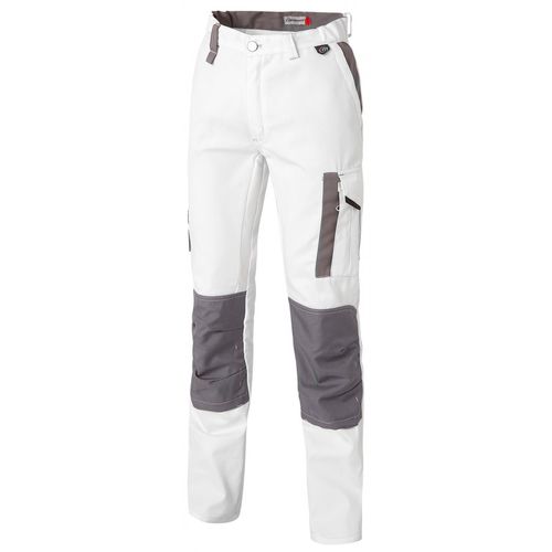 Pantalón de trabajo - WHITE & PRO - Molinel - anticortes / de algodón / de poliéster