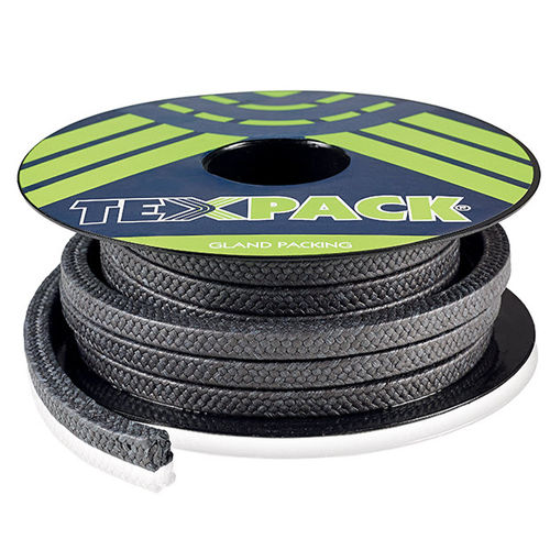 Empaquetadura trenzada de PTFE - 4157  - TEXPACK - de grafito / para bomba centrífuga / para la industria química