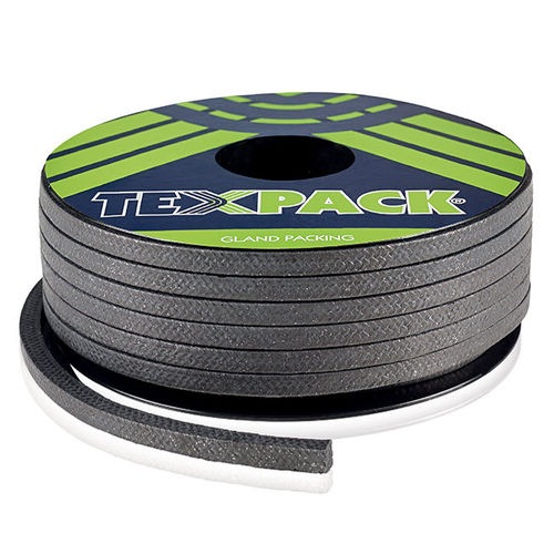 Empaquetadura trenzada de grafito - 4135 - TEXPACK - de carbono / para bomba / para válvula