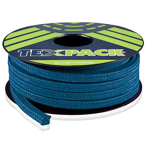 Empaquetadura trenzada de PTFE - BLUE PACK 4107 - TEXPACK - de hilo sintético / de alta resistencia / para bomba centrífuga