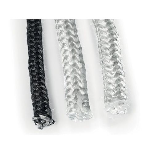 Empaquetadura trenzada de fibra de vidrio - 3227TR-3227TNR - TEXPACK - resistente a los productos químicos / de alta resistencia / para hornos y estufas