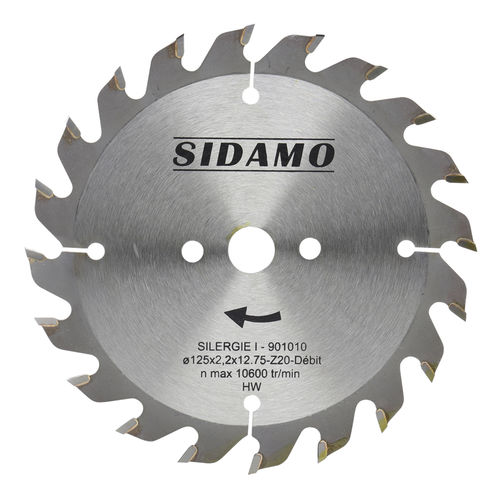 Hoja de sierra circular - SILERGIE I - SIDAMO - de carburo / para madera / con dentado rectificado