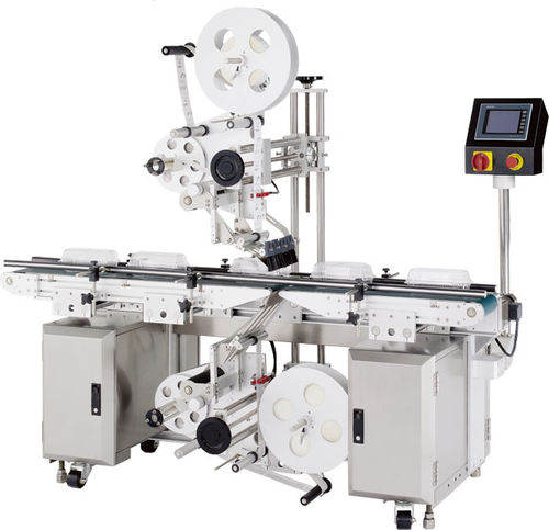 Máquina de etiquetado automática - LAA-2250-PL - APACKS - para aplicación en la parte superior del producto / lineal