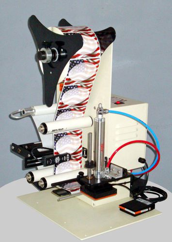 Máquina de etiquetado semiautomática - LST-3000-TL - APACKS - para botellas / para etiquetas autoadhesivas