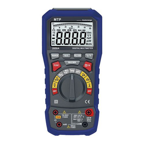 Multímetro digital - MTP 2850A - MTP Instruments Inc - portátil / 1000 V / 10 A