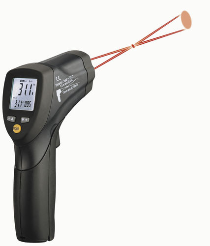 Termómetro de infrarrojos - MTP 1329 - MTP Instruments Inc - con pantalla LCD / con doble puntero láser / portátil