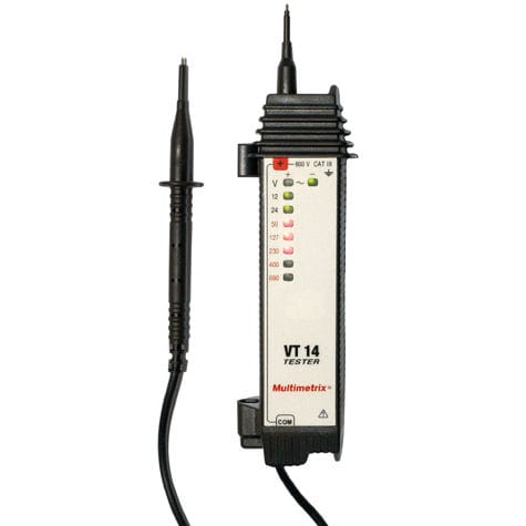 Comprobador de tensión - VT 14 - MULTIMETRIX - portátil