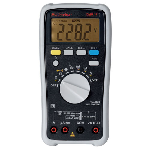 Multímetro digital - DMM 141 - MULTIMETRIX - portátil / 600 V / 10 A
