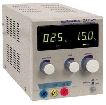Alimentación eléctrica de mesa - XA 1525  - MULTIMETRIX - AC/DC / de salida simple / ajustable