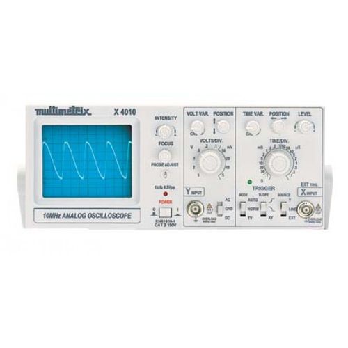 Osciloscopio analógico - X 4010 - MULTIMETRIX - de sobremesa / de 2 vías / de una vía