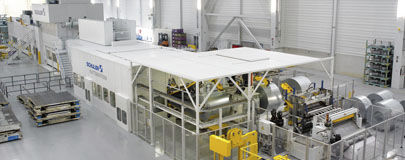 Línea de prensas de corte - SCHULER - MÜLLER WEINGARTEN - de proceso / para aluminio / de piezas troqueladas