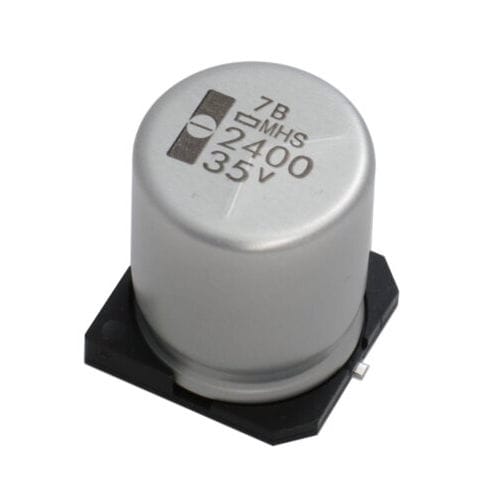 Condensador eléctrico electrolítico - EMHS350ARA221MHA0G - Nippon Chemi-con - SMD / de alta temperatura / para automóvil