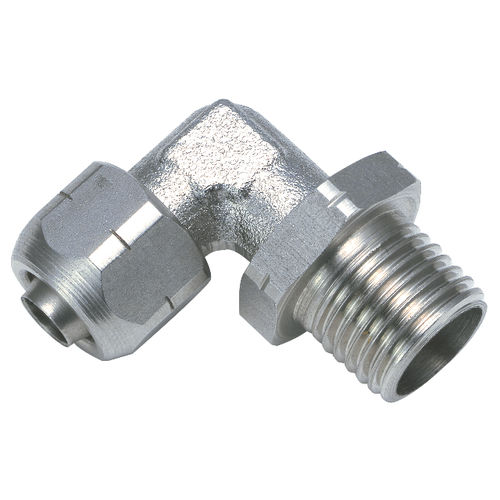 Racor para productos químicos - 555X - SENGA - para aire comprimido / de rosca / codo de 90º