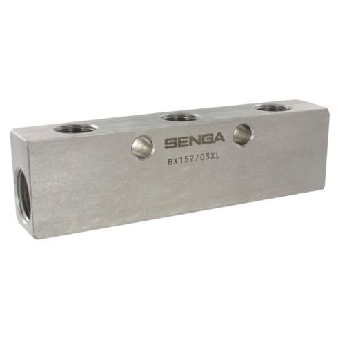 Manifold multivía - BX 151 - SENGA - de acero inoxidable / para aire comprimido