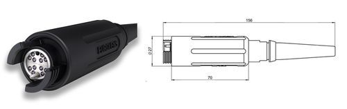 Conector óptico - EUROLENS - Amphenol Precision Optics - de bronce / de acero inoxidable / de aluminio