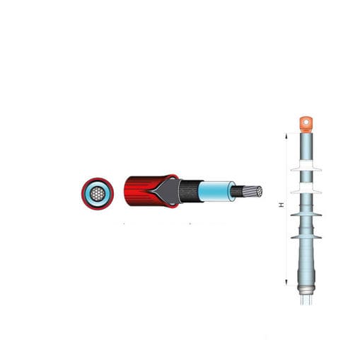 Terminación de cable de contráctil en frío enfilable - ECOLD TES series - Elcon Megarad Spa - de media tensión