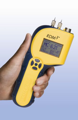 Humidímetro para madera - RDM-3 - Delmhorst Europe - con sonda de penetración larga / con visualizador digital / portátil de mano