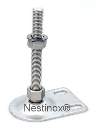 Pie de máquina - Nestinox B.V. - de acero inoxidable / roscado
