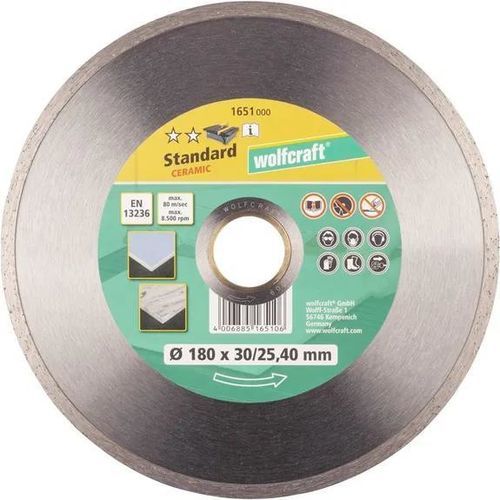 Disco tronzador para cerámica - WOLCRAFT - para baldosas / adiamantado / para máquinas portátiles