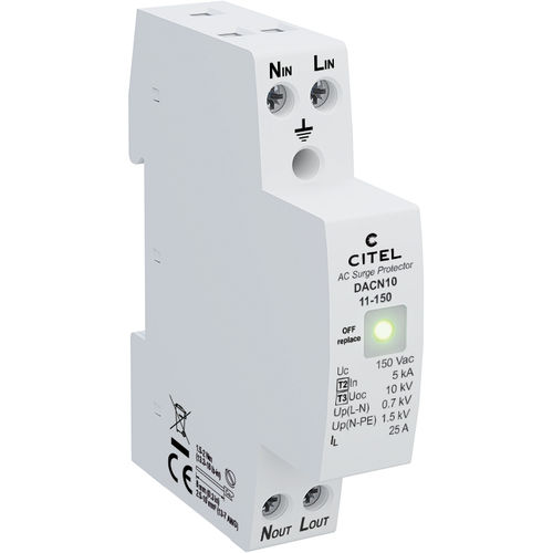 Protector de sobretensión monobloque - DACN10 series - CITEL - de tipo 2 / de tipo 3 / contra corrientes transitorias