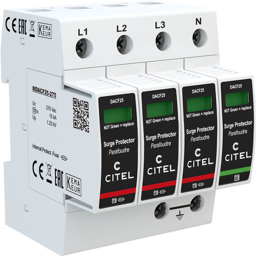 Protector de sobretensión de tipo 2 - DACF25 series - CITEL - para alimentación eléctrica / contra corrientes transitorias / contra sobretensión