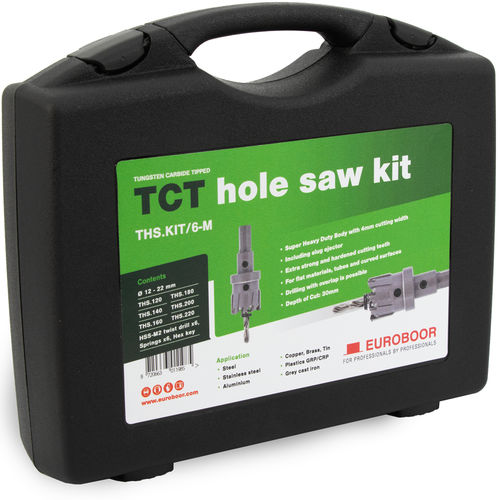 Sierra perforadora TCT - THS series - Euroboor - para metales / de carburo