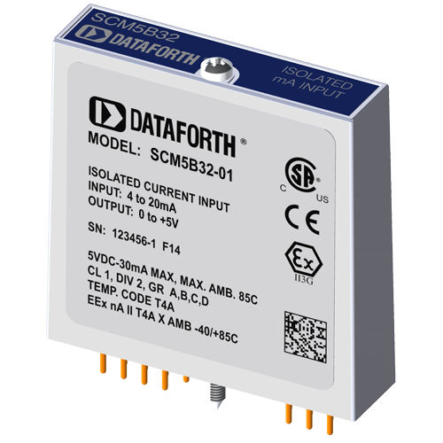 Módulo de entrada de corriente - SCM5B32-01 - Dataforth Corporation - analógico / para montaje en placa de circuito impreso / aislado