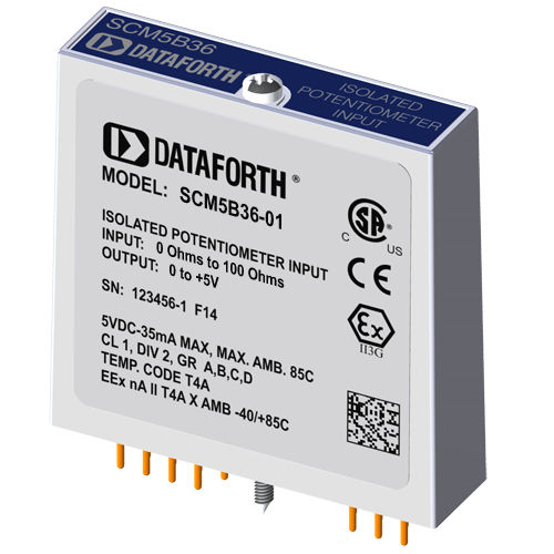 Módulo de entrada para potenciómetro - SCM5B36-01 - Dataforth Corporation