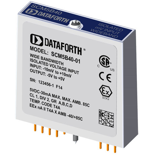 Módulo de entrada de tensión - SCM5B40-01 - Dataforth Corporation - analógico / de banda ancha