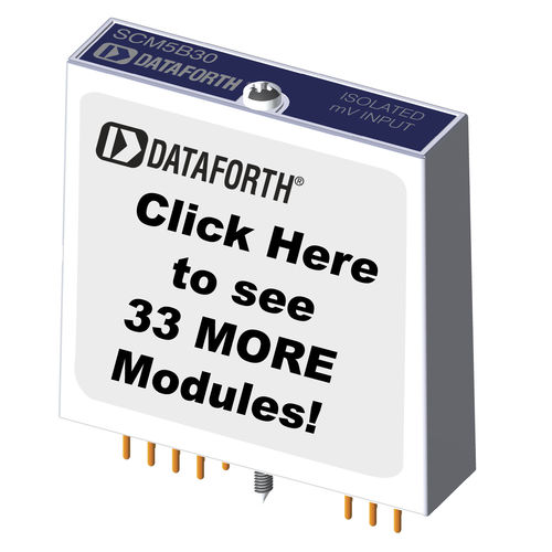 Módulo de entrada analógico - SCM5B40/41 Series - Dataforth Corporation - de tensión / de banda ancha