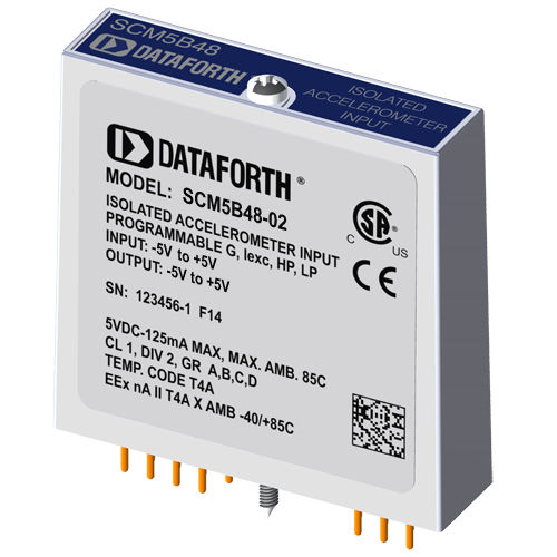 Módulo de tratamiento de señal de entrada - SCM5B48-02 - Dataforth Corporation - para acelerómetro