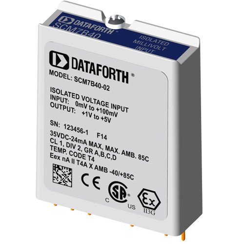 Módulo de entrada analógico - SCM7B40-02 - Dataforth Corporation - de tensión / aislado / de banda ancha