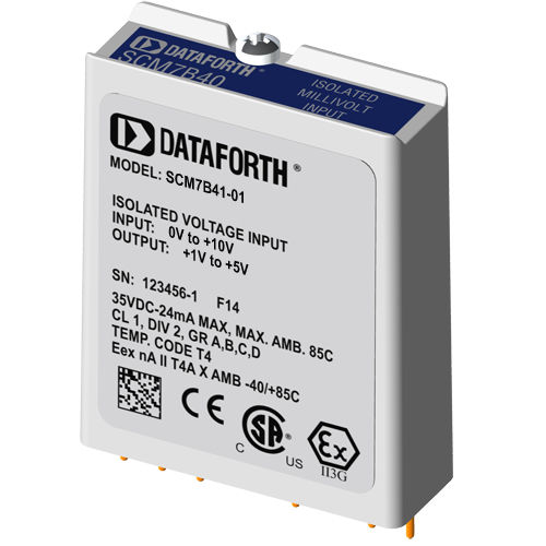 Módulo de entrada analógico - SCM7B41-01 - Dataforth Corporation - de tensión / aislado / de banda ancha