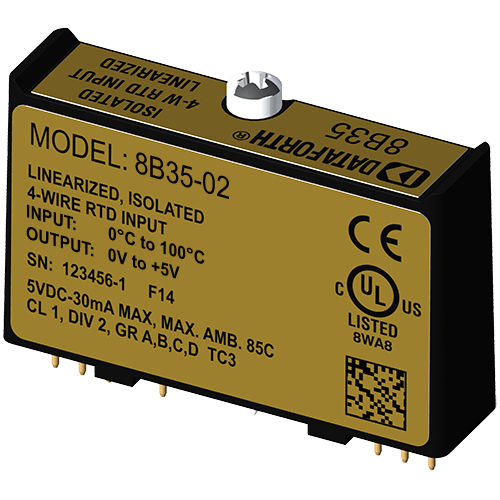 Módulo de tratamiento de señal de entrada - 8B35-02 - Dataforth Corporation - para RTD / 4 hilos / de linearización
