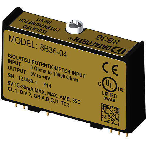 Módulo de tratamiento de señal de entrada - 8B36-04 - Dataforth Corporation - para potenciómetro