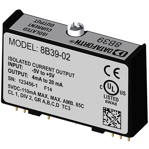 Módulo de tratamiento de señal de salida - 8B39-02 - Dataforth Corporation - de corriente
