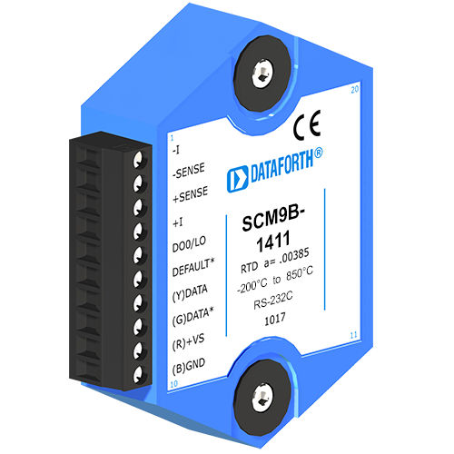 Módulo de tratamiento de señal de sensor para ordenador - SCM9B-1411 - Dataforth Corporation - de entrada / para RTD