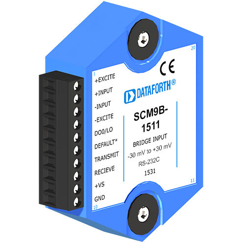 Módulo de tratamiento de señal de sensor para ordenador - SCM9B-1511  - Dataforth Corporation - de entrada / para galga extensiométrica