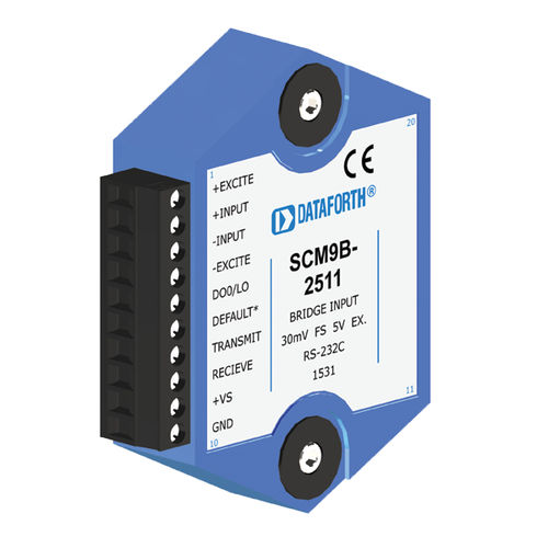 Módulo de tratamiento de señal de entrada - SCM9B-2511 - Dataforth Corporation - para galga extensiométrica / de sensor para ordenador / inteligente