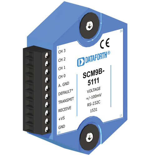 Módulo de tratamiento de señal de cuatro canales - SCM9B-5111 - Dataforth Corporation - de entrada / de tensión / de sensor para ordenador