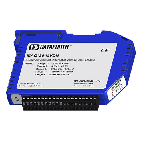 Módulo de tratamiento de señal entradas analógicas - MAQ20-MVDN - Dataforth Corporation - de tensión / en riel DIN / en mV