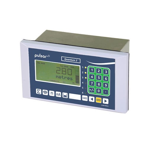 Controlador de estación de bombeo con alarma integrada - Quantum 2 - Pulsar Measurement - para la gestión de bombas / con reinicio automático de la bomba / de ultrasonido