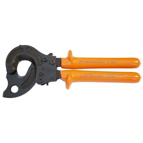 Cortacables manual - KT361 - DERANCOURT - de carraca / aislado