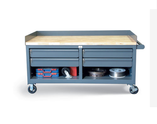 Banco de trabajo de madera - CSU-4DB-CA series - Stronghold - móvil / con múltiples cajones