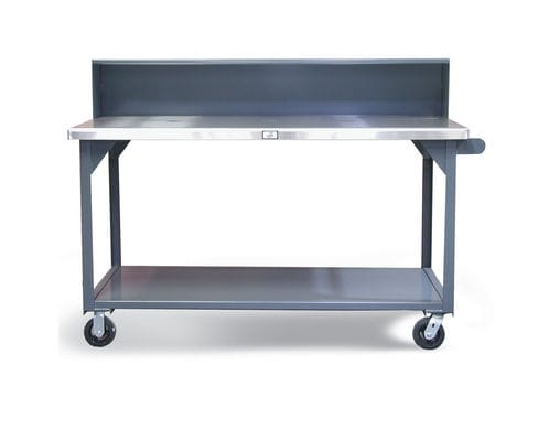 Banco de trabajo de acero inoxidable - T7236-RS-CA-SSTOP - Stronghold - móvil