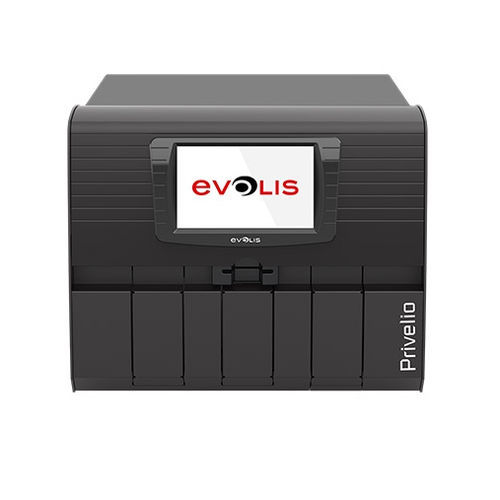 Impresora de tarjetas - PRIVELIO  - EVOLIS - de transferencia térmica / de mesa / de color